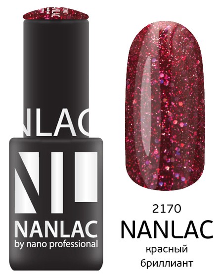 Gel polish NL 2170 red diamond 6 ml