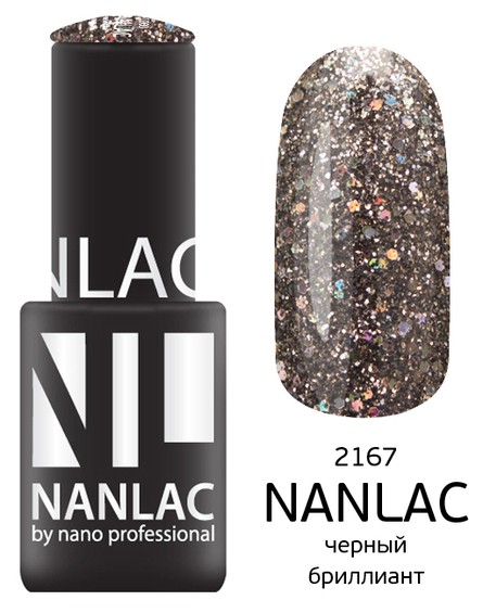 Gel polish NL 2167 black diamond 6 ml