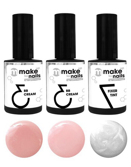 Set of gels MAKE UP FOR NAILS "LOVE SET" (3*15 ml)