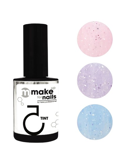 MAKE UP FOR NAILS "INT SILVER SPARK SET" gel SET(3*15 ml)