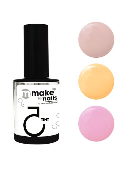 Набор гелей MAKE UP FOR NAILS "TINT CALM SET" (3*15 мл)